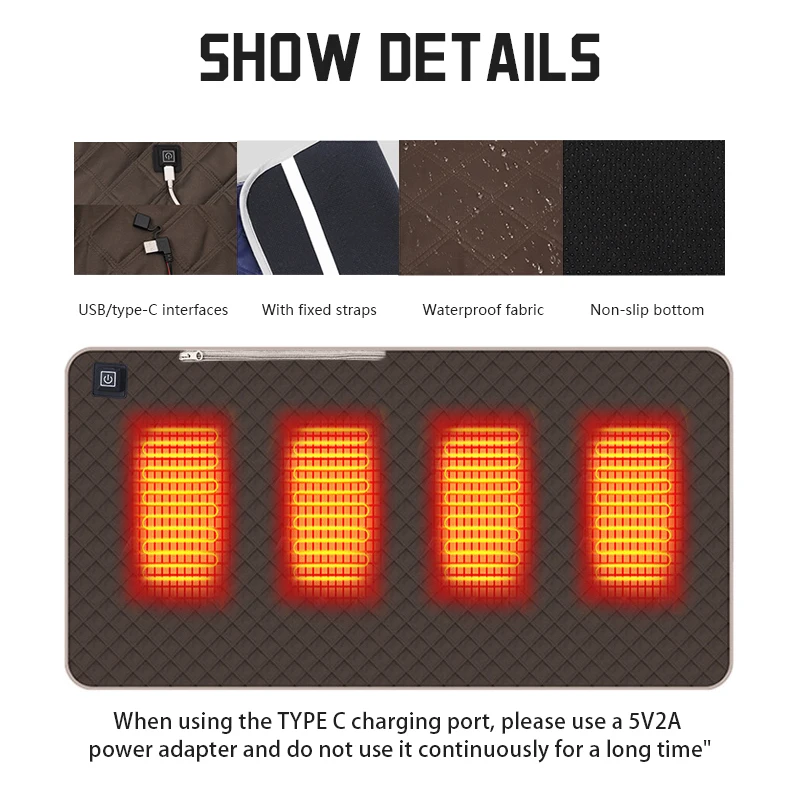 Универсальная Подушка на стул с подогревом