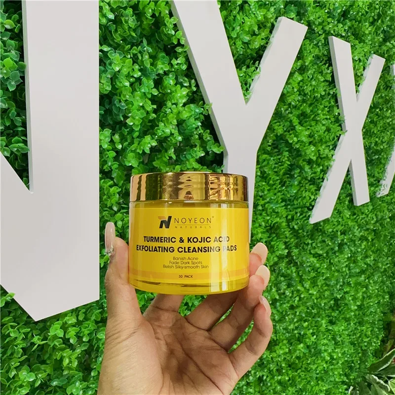 Noyeon & cleansing turmeric kojic acid and tumeric face cleanser pads with great price