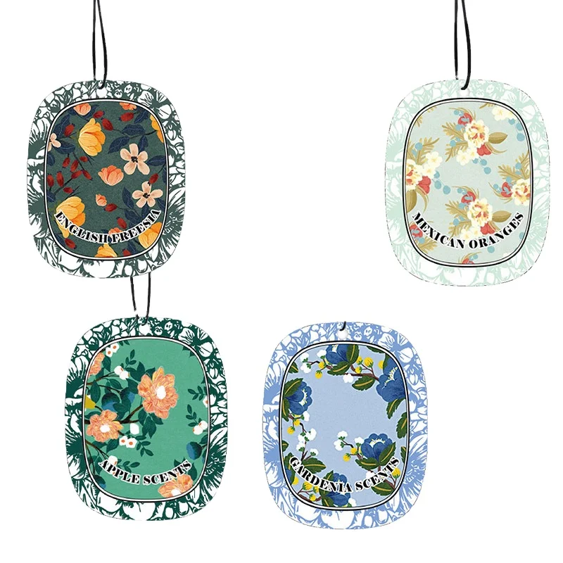 High quality Car Hanging paper aromatherapy tablet air Freshener card for wardrobe bathroom shoes cabinet fragrance Sachets