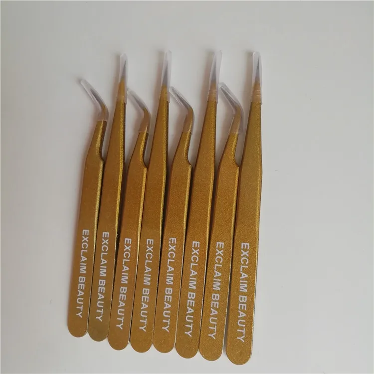 Black vetus esd tweezers rose gold eyelash tweezers eyelash extensions tweezers set