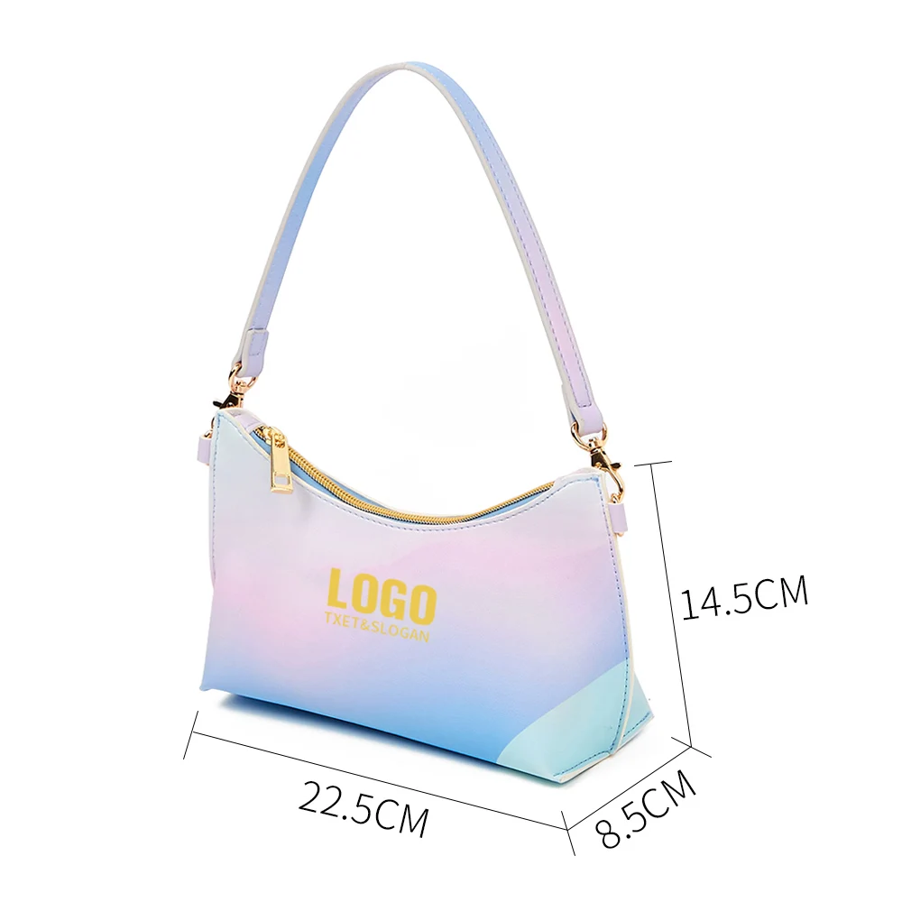 Durable women purse shopping bag waterproof large soft beach shopping holographic bag with custom logo