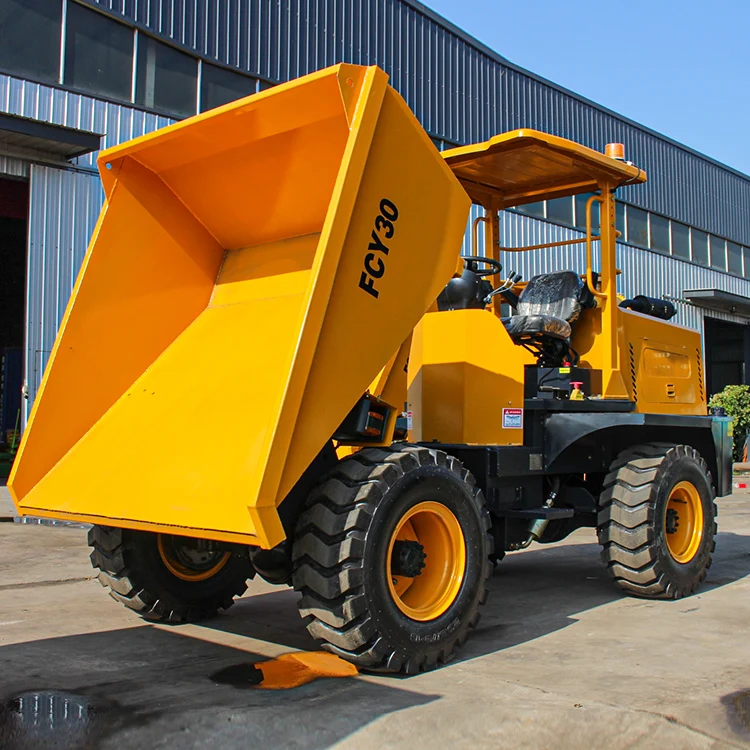 Factory direct supply FCY30 3TON articulated 4WD diesel hydraulic steering mini dumper for construction farm