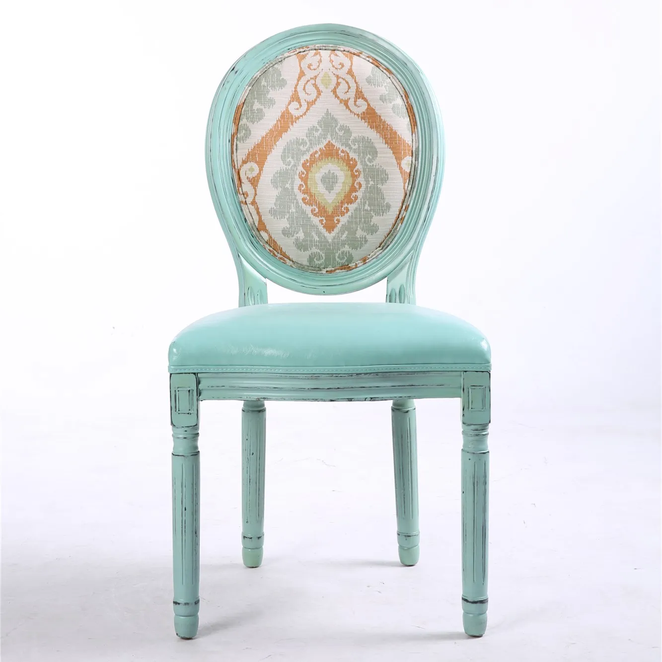 
Дешевый удобный античный обеденный стул, обеденный стул из французского дерева 