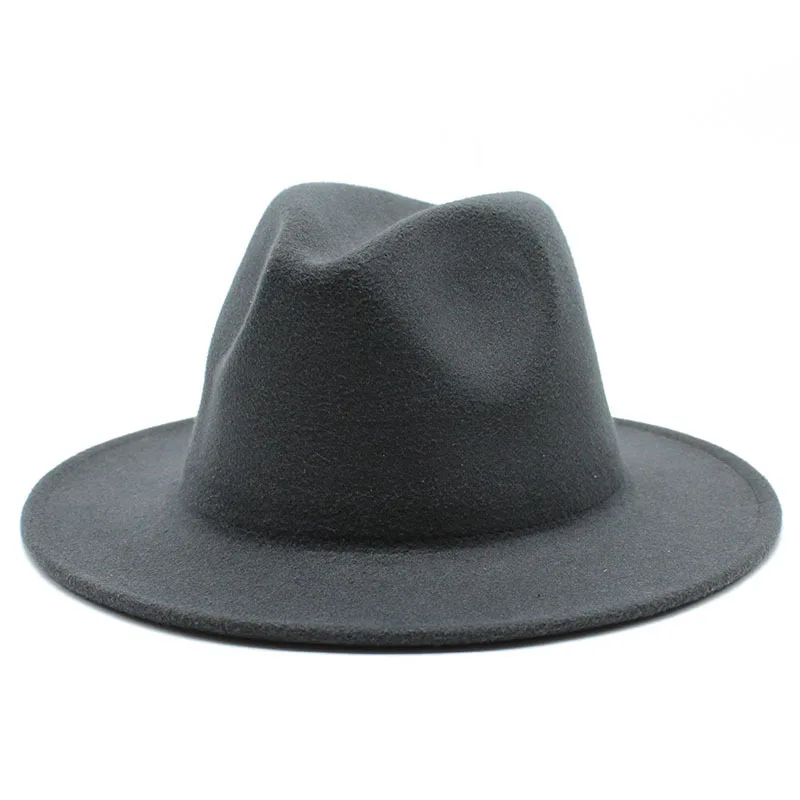 Luxury Wholesale Chapeau Femme Sombrero Fadora Mens Panama Wide Brim Felt Hat Fedora Women