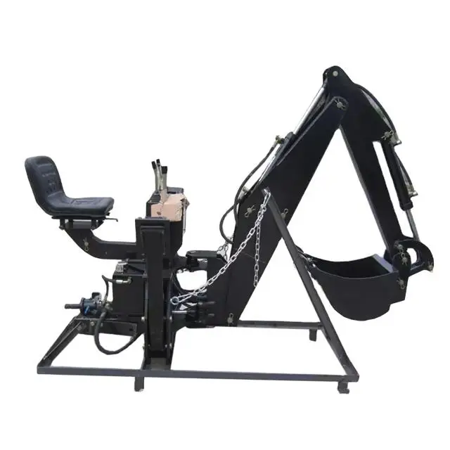 High Quality Towable Backhoe Excavator for Tractor, Agricultural Wheel Farm Garden Tractor Drive Backhoe Loader for sale