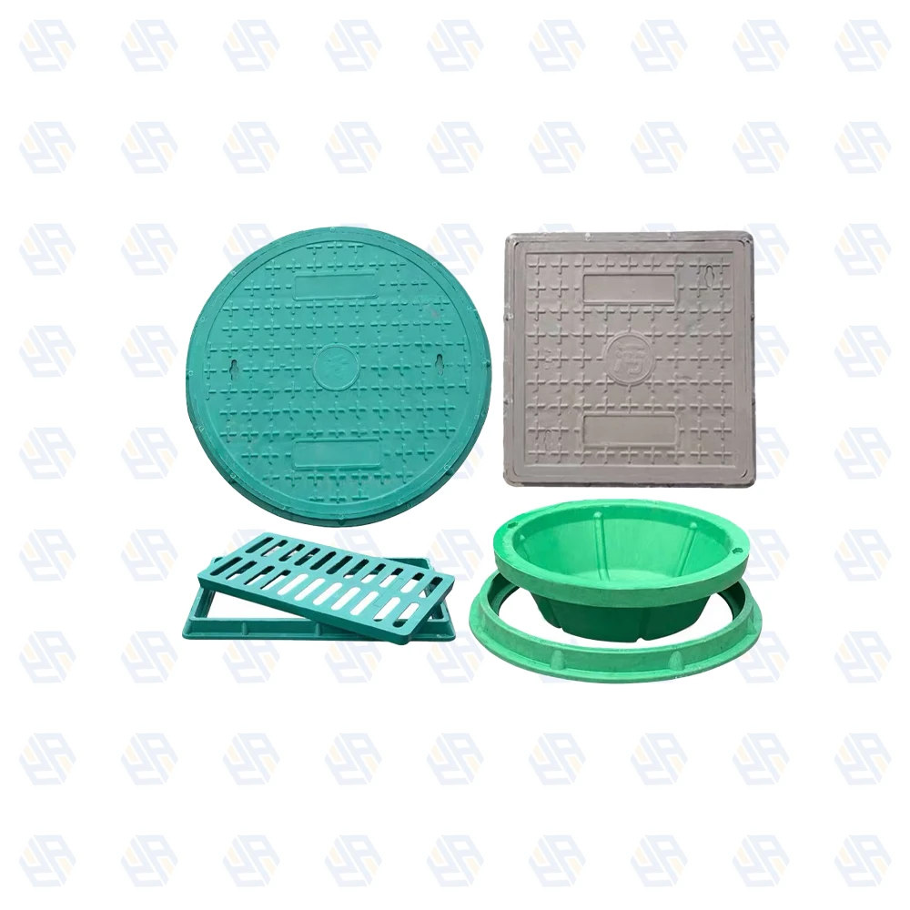 plastic manhole cover composite frp resin water covertank  hinged square manhole cover and frame