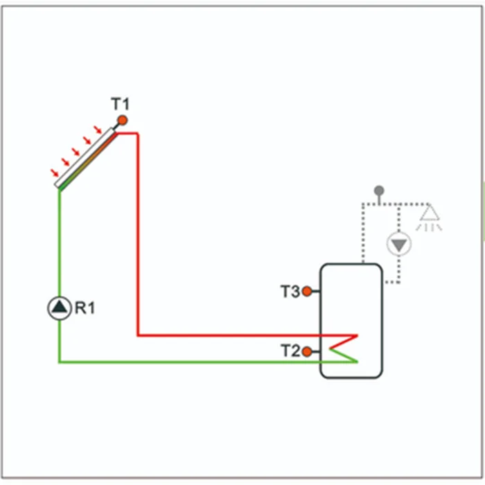 SR81 Split Pressure Solar Water Heater System solar controller