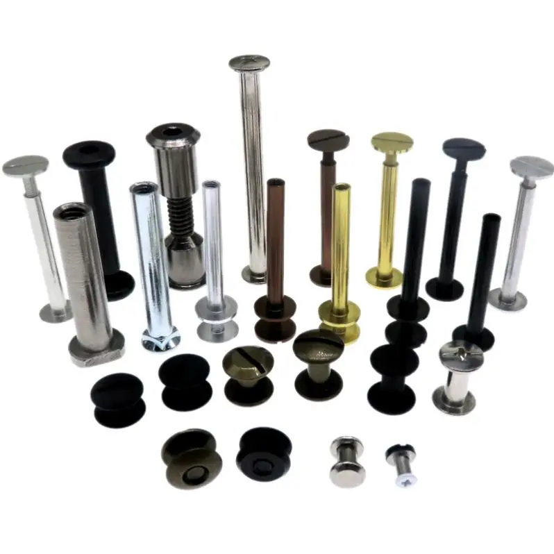 Fastener China Factory Screw Post Binding Locking Chicago Screw Use for Leather Kydex Holster Belt Wallet Sofa