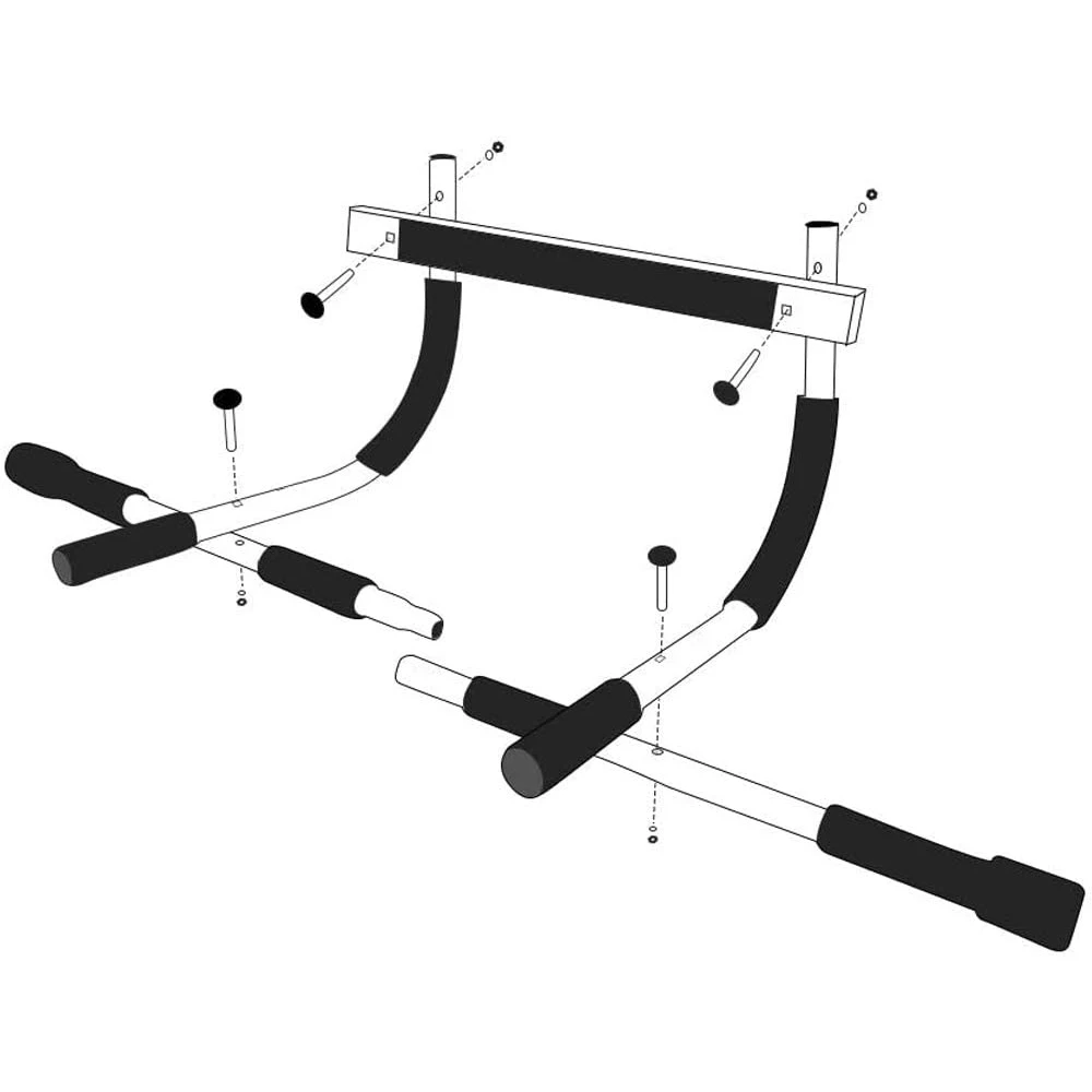 USA Warehouse Free Sample Portable Fitness Handles Solid Pull Up Bars Weight Lifting Exercise bars Body Building Chin up Bar