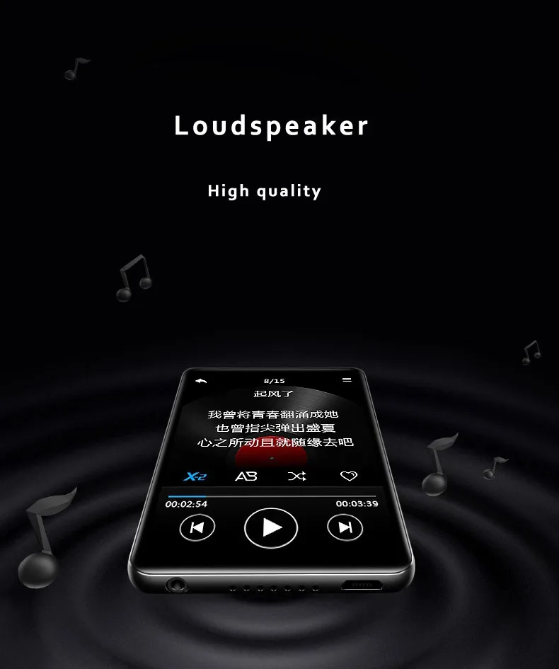 Benjie A36/X5 new 2.4 inch touch screen digital mp3 player hot video player