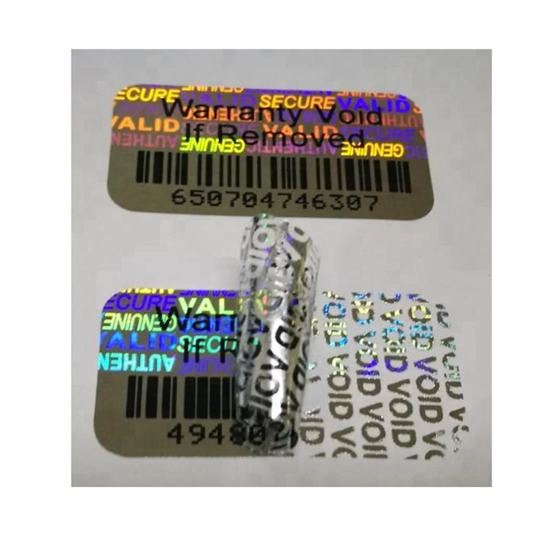 VOID tamper proof seal hologram sticker
