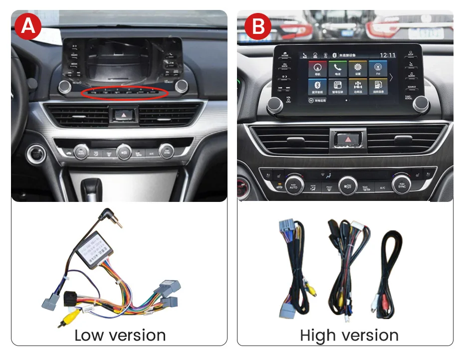 MEKEDE android car radio touch screen DVR RDS DSP For Honda Accord 2018-2021 QLED 360 panoramic camera