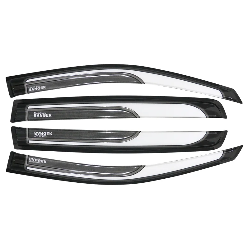 KQD Wholesale Car auto other exterior accessories double color black white Window sun visor for D-max