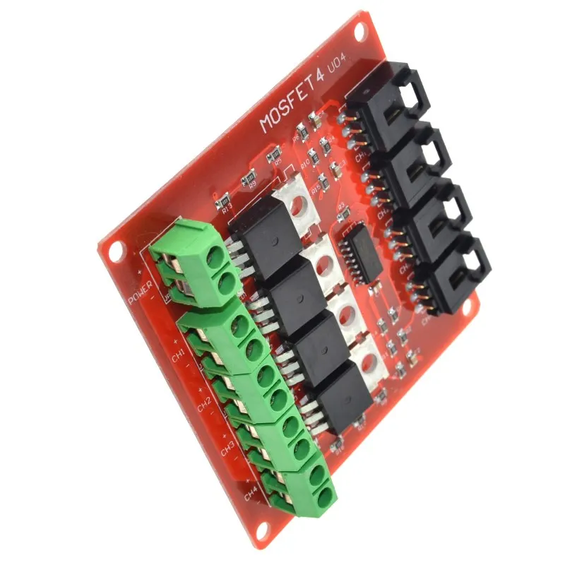 Четыре канала 4 маршрут MOSFET Кнопка IRF540 V4.0 + модуль коммутатора