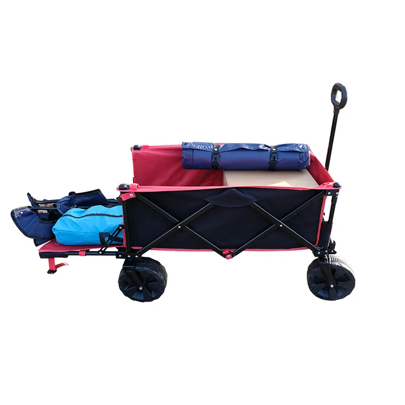 Trolly Folding Wagon Cart Carry Garden Trolley Cart All Terrain Wagon Folding For Kids