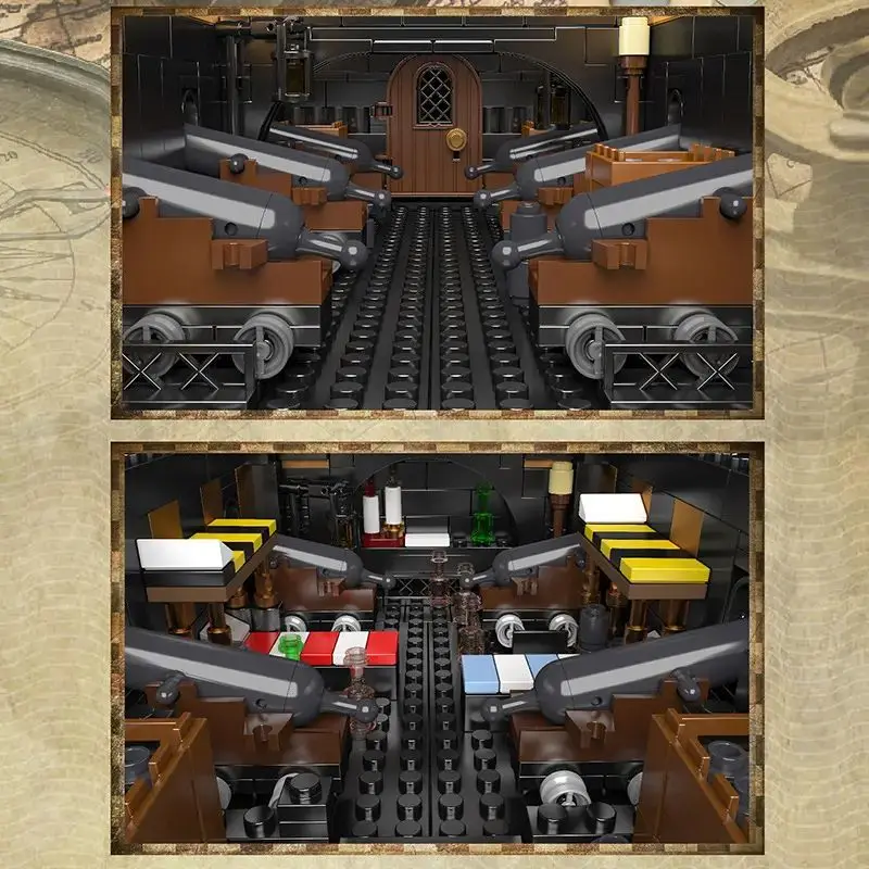 13186 DIY Black Pearl Queen Annes Revenge Ship Boat Toys Model Assembled Building Blocks toys Sailboat