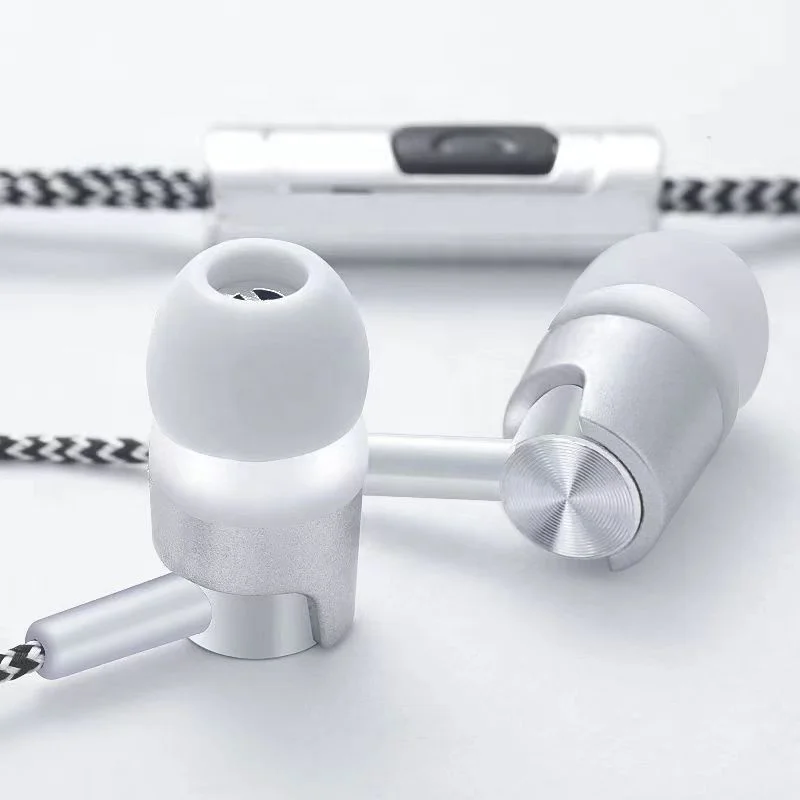 Wired 3.5mm Headset With Mic Wired Sports Bass Stereo Earphone In-ear High Quality Volume Control Hands Free For Smart Phone