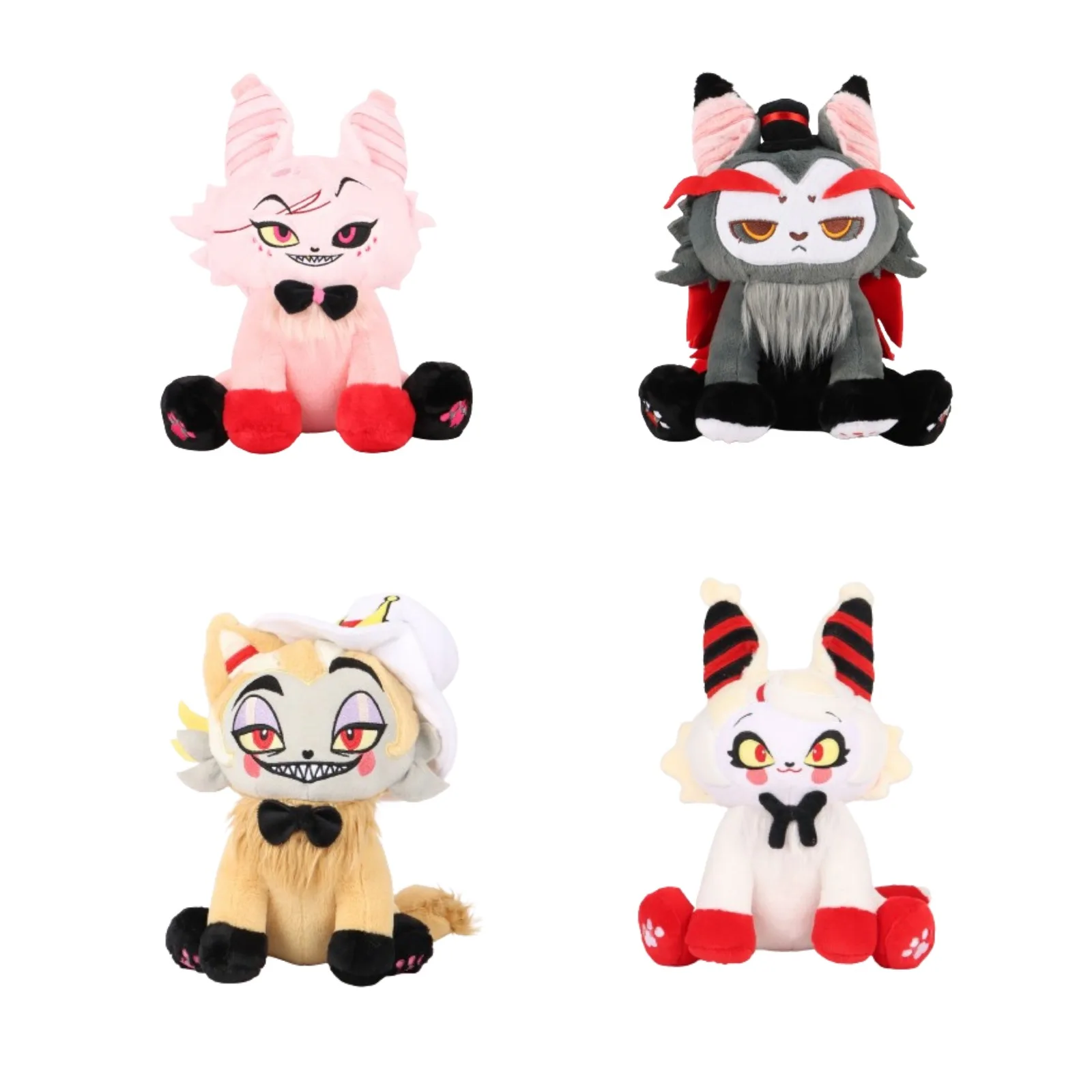 Оптовая продажа новые плюшевые куклы Hazbin в отеле из шелухи Helluva Boss Moxxie и Millie Plushies для телевизионных фанатов подарок