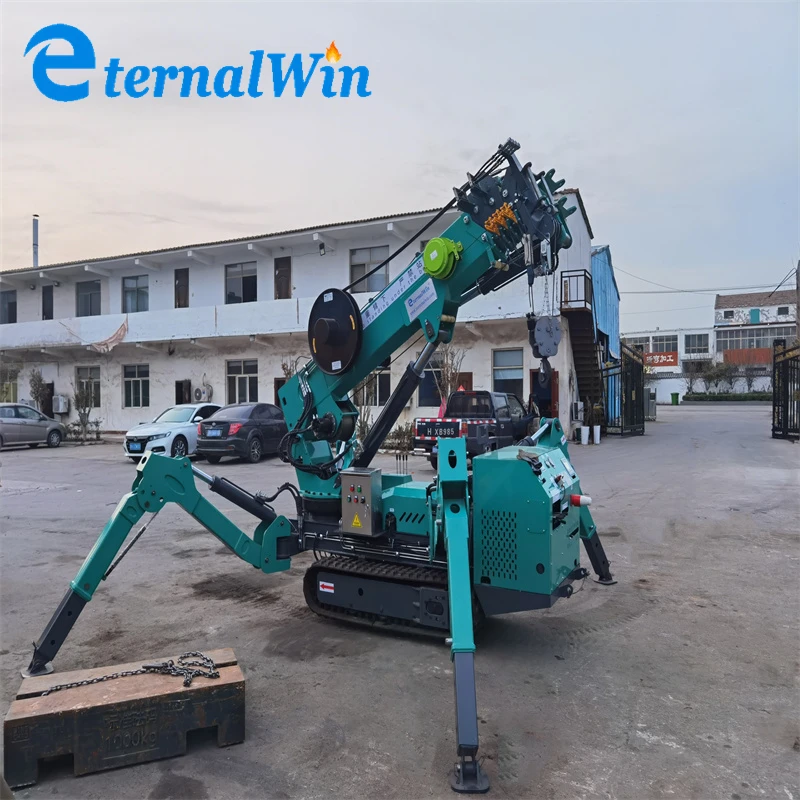Mobile Construction Spider Crane Self Propelled Type Crawler Crane