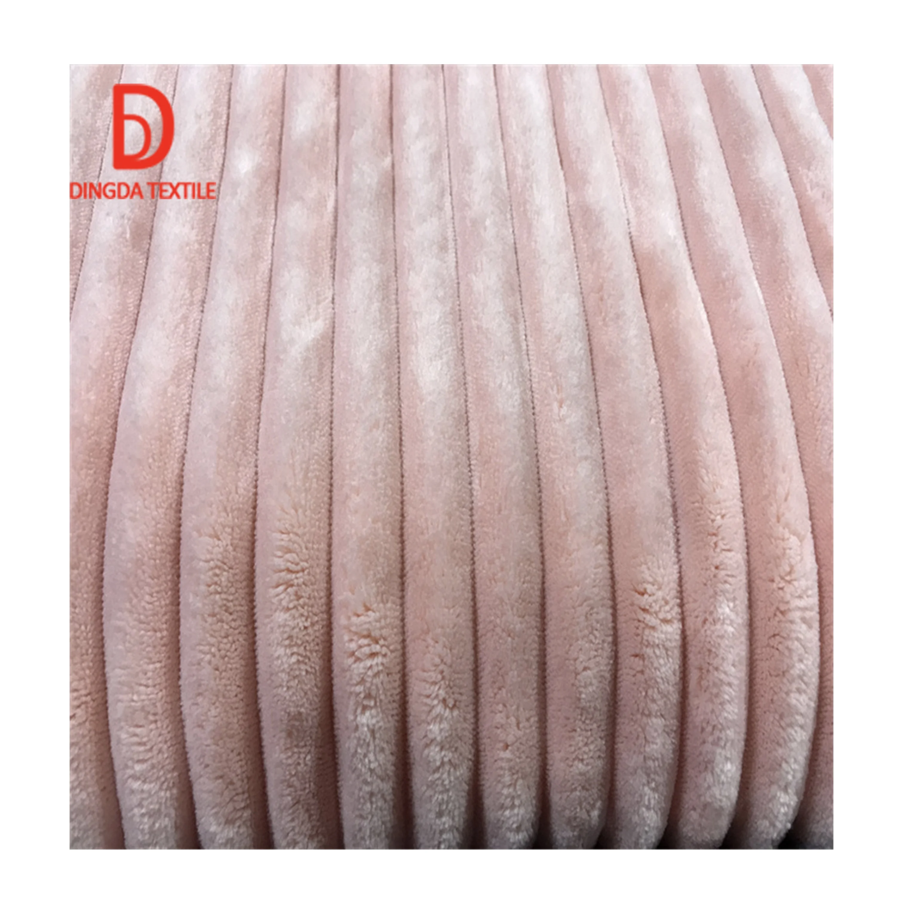 OEKO Super soft striped flannel 100% polyester for spring, summer, autumn and winter blanket fabric clothing toy fabric