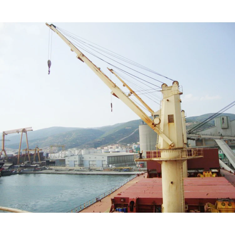 Fishing Boats Use Ships Deck Hydraulic Marine Crane 15 Ton Boat Crane 10 Tons Ship Crane