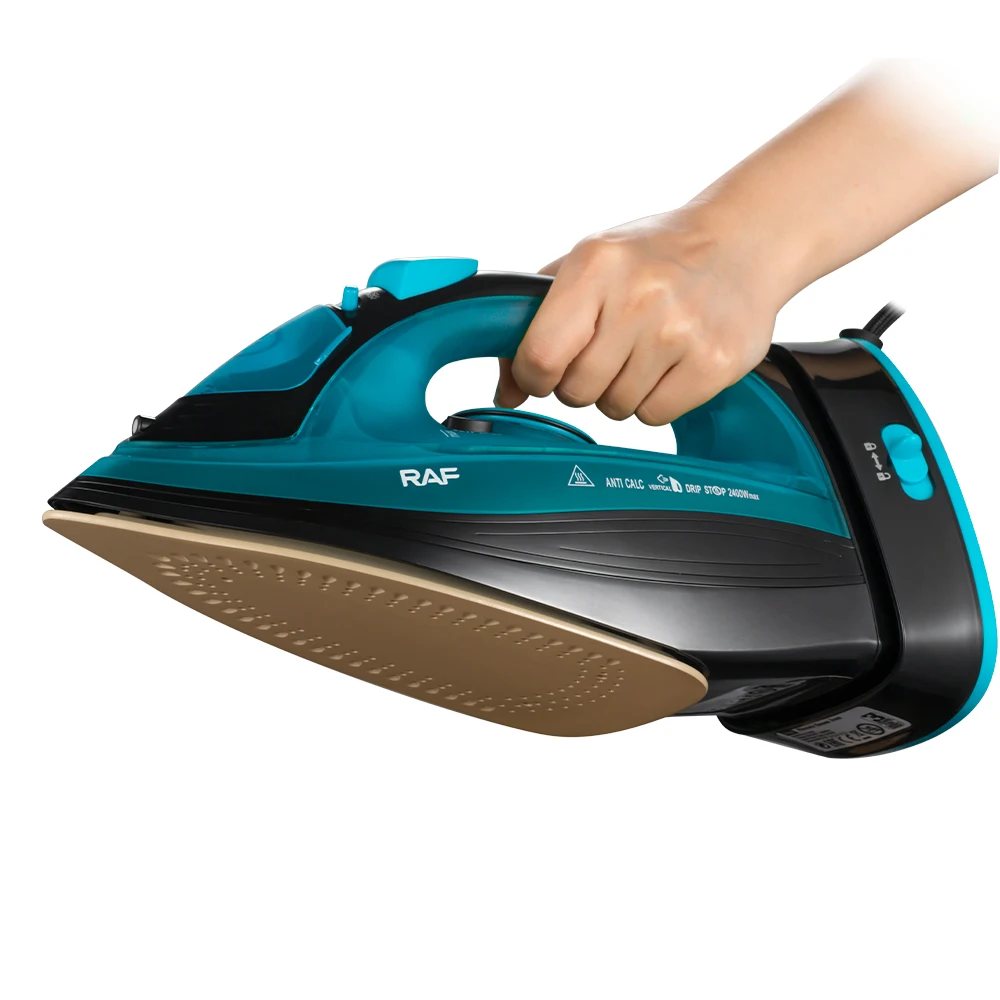 RAF Cordless 2400W Wireless Ceramic Coating Electric Handheld Garment Steam Iron with Automatic Cleaning