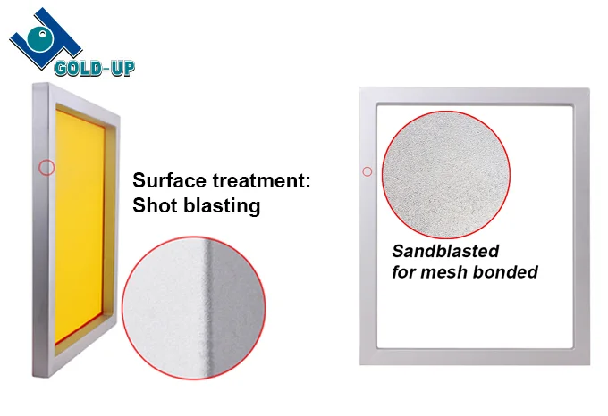 Factory price 10x14 12x16 18x20 20x24 23x31 aluminum screen printing frame with mesh for silk screen printing industry