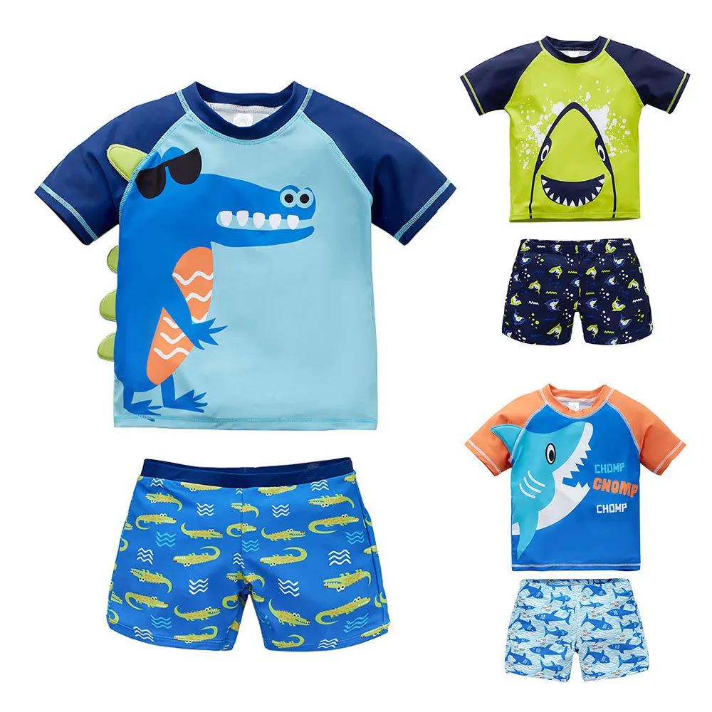 2024 Boys two pieces swimsuit set cartoon printing spa swimming wholesale swimwear beachwear kids for boys