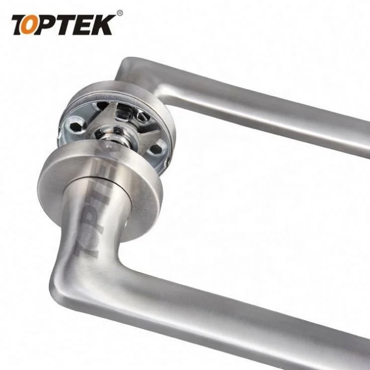 European style stainless steel door handle silver high standard handle for interior door