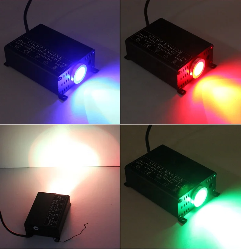  Акция 16 Вт RGB led волокно PMMA) со светящимся пластмассовым наконечником драйвер с 24-кнопочный пульт дистанционного управления