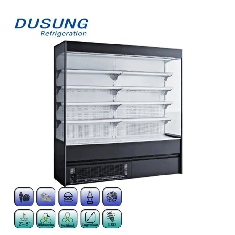 Высококачественное коммерческое холодильное оборудование DUSUNG двойная воздушная занавеска Холодильный шкаф