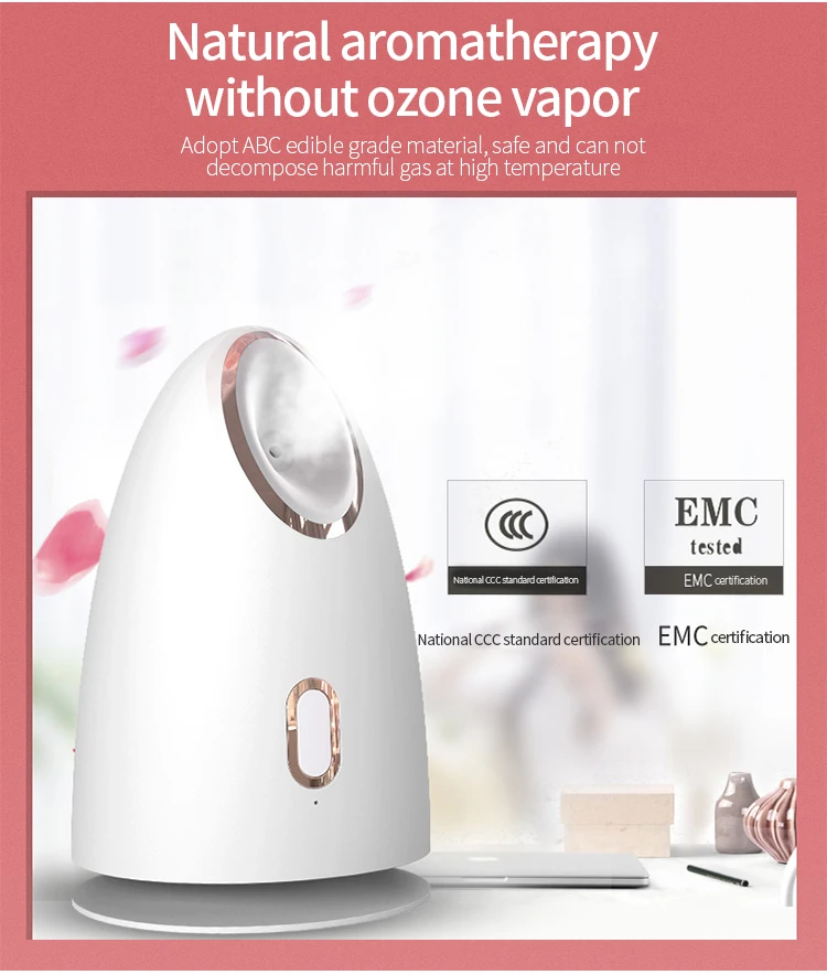  Salon Professional Spa Electric Hot Warm Mist Moisturizing Cleansing Pores Lonic Nano Portable Mini Face Facial Steamer