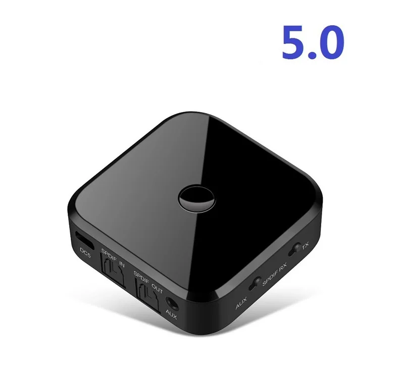  Аудиосигнальный приемник K383 RCA APTX LL 3 5 мм AUX разъем Музыкальный беспроводной адаптер с микрофоном NFC для автомобильных ТВ-колонок Автоматическое