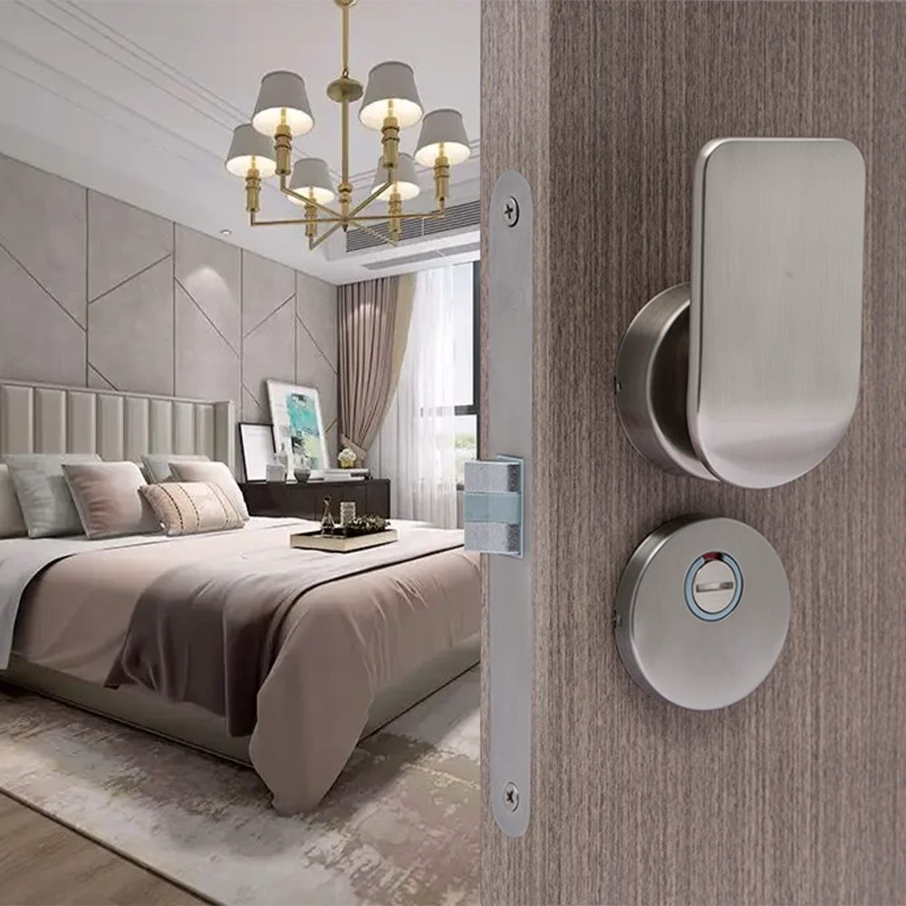 Security mortise door locks wooden door lock set firm nickle plating  interior door handle manufacturer