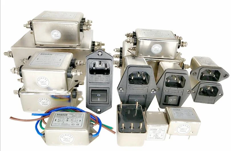 EMI Single phase ac power line filter plug type