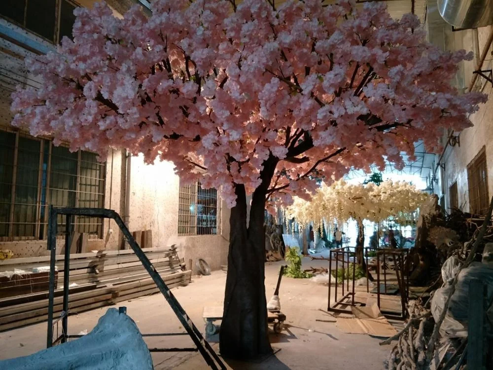 Songtao Outdoor Light Pink Or Ivory Sakura Artificial Indoor Table  Cherry Blossom Tree