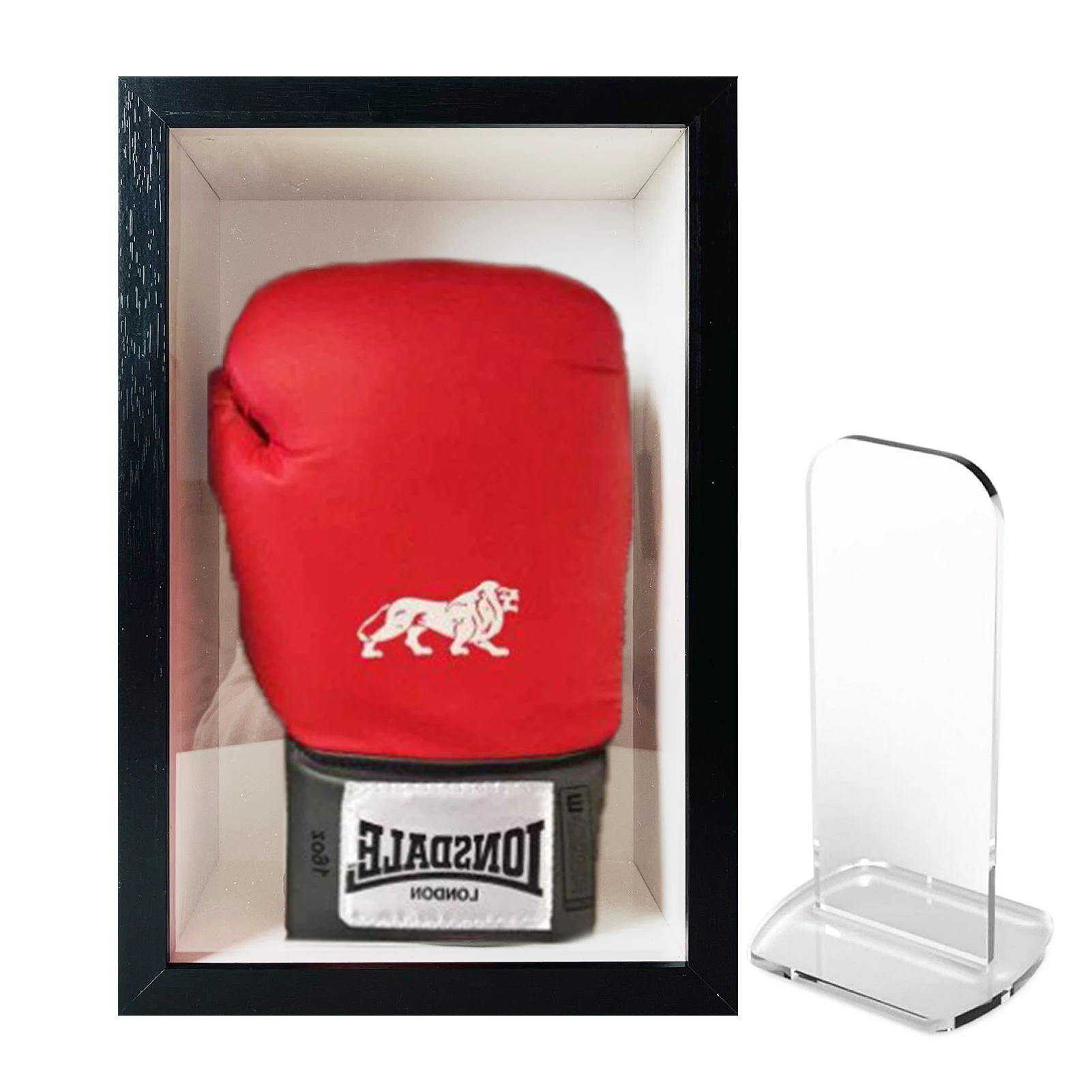 Tabletop Vertical Frame Box Home Decoration Plexiglass Boxing Glove Display Case Wall Mountable  boxing glove Display Case