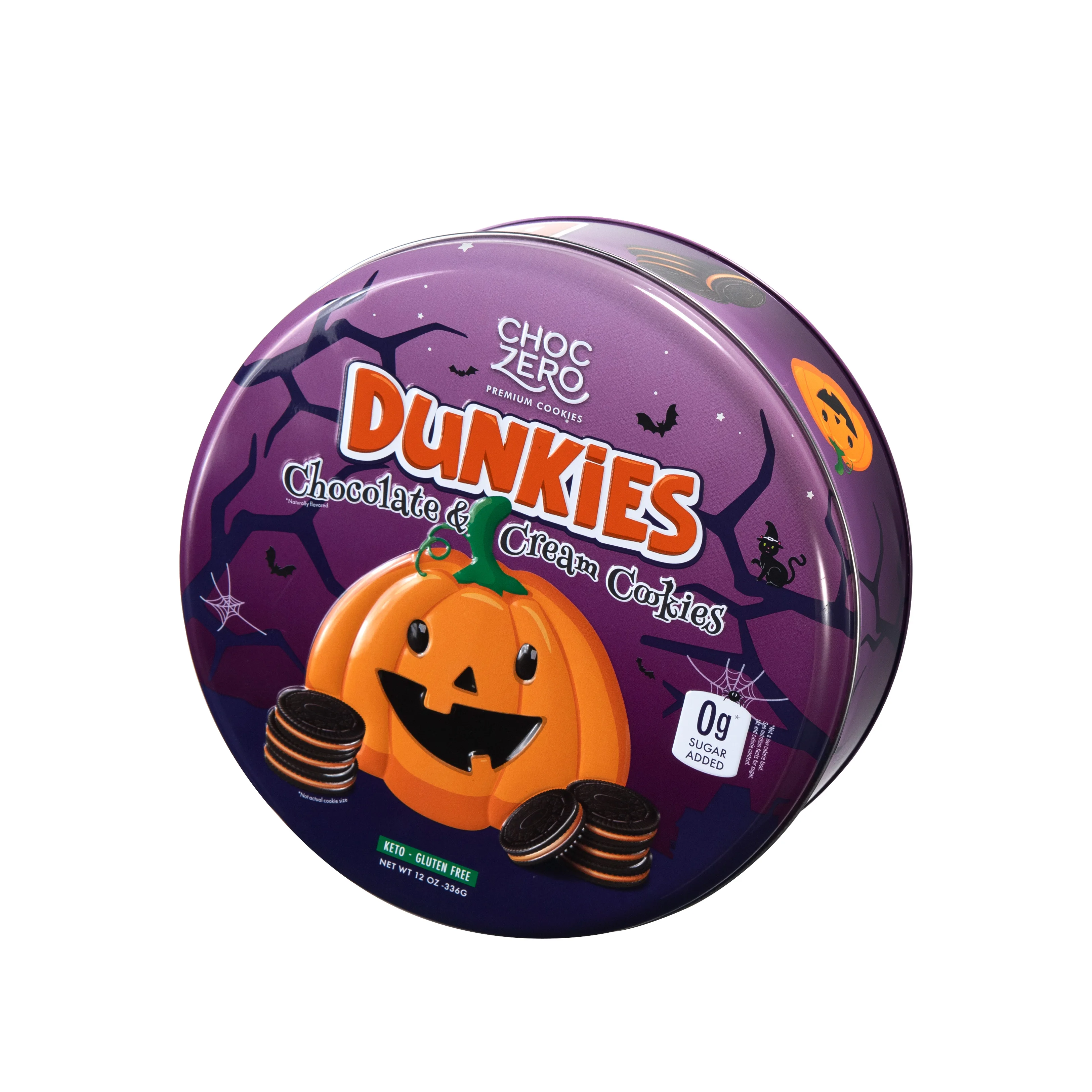 Recyclable Metal Food Tin Box  round Styles for Candy Chocolate Cake Chewing Gum Packing Made of Tinplate