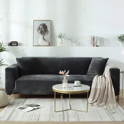 Утолщенной универсальный высокое качество чехол 1/2/3/4 местный диван с обивкой из бархатной ткани, огранка из эластичного материала, чехол для дивана