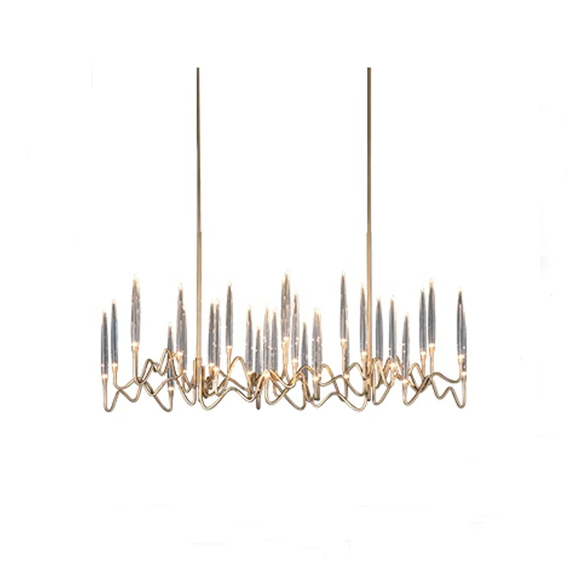 rattan chandelier modern round led pendant chandelier Bedroom restaurant cafe