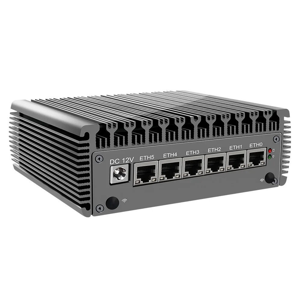 6 Lan 12 В безвентиляторный прочный barebone 2 5G Pen-tium N6005 N5105 * DDR4 Nvme RS232 NUC настольный компьютер HD промышленный мини-ПК linux