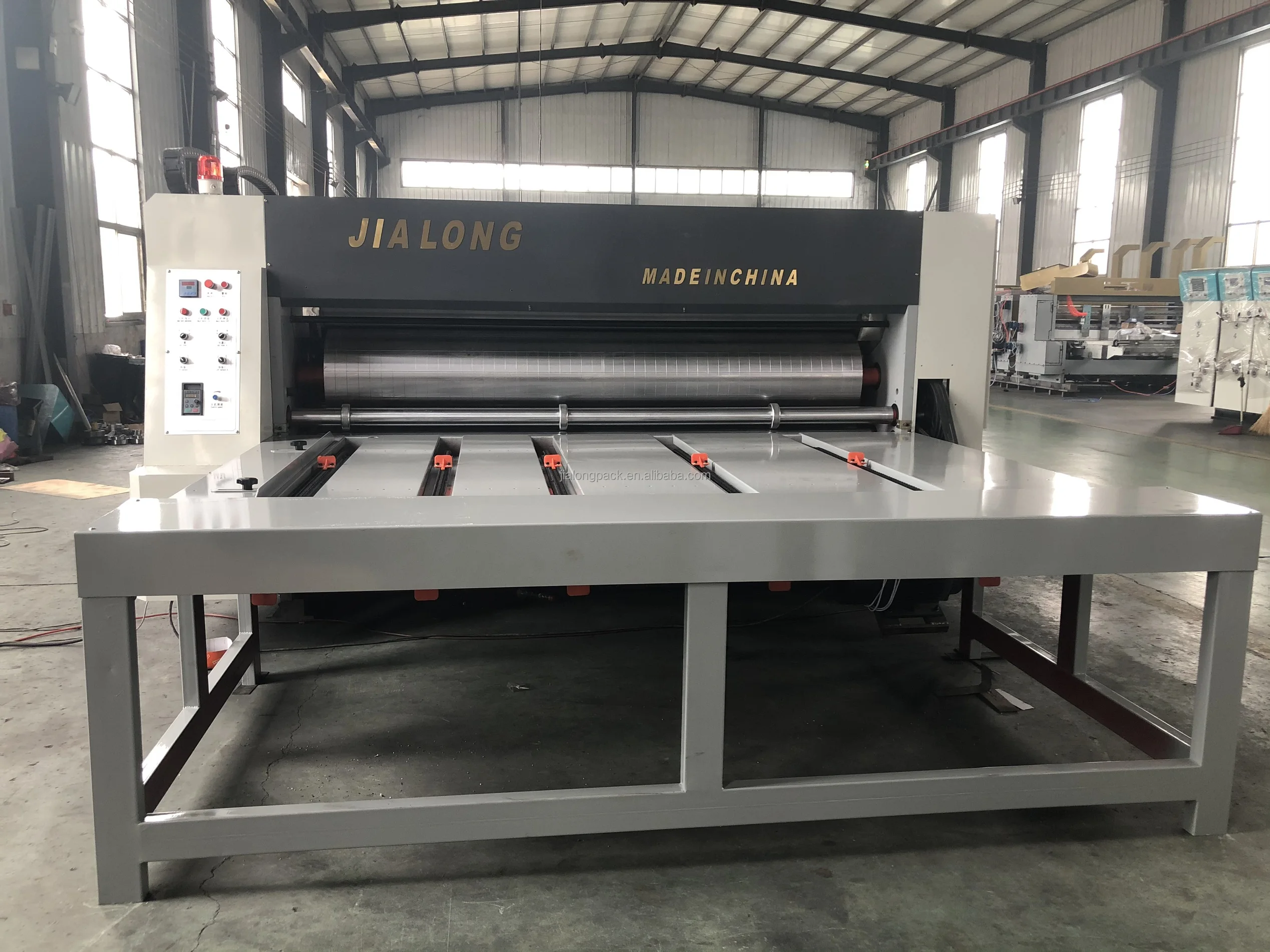JIALONG best price 3 color chain feeder pizza carton box printing machine for sale