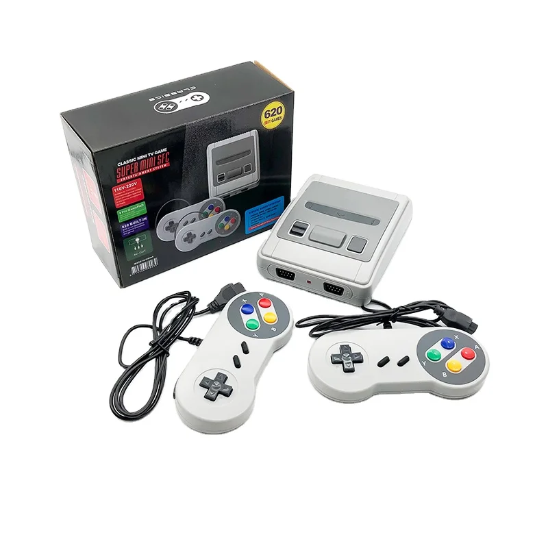 Top selling Wireless USB TV Video Game Console Mini Retro Handheld Game Console Built-in  620 Classic 8 Bit Games AV Output