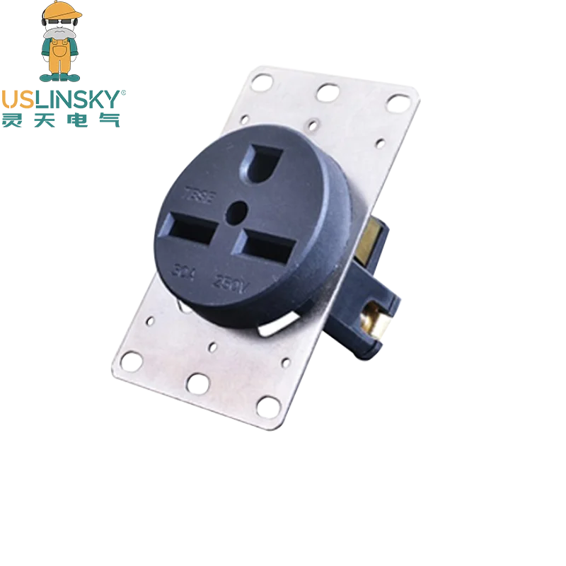 Shanghai Linsky NEMA L6-30R Industrial Receptacle US Standard 30A 250V electrical sockets