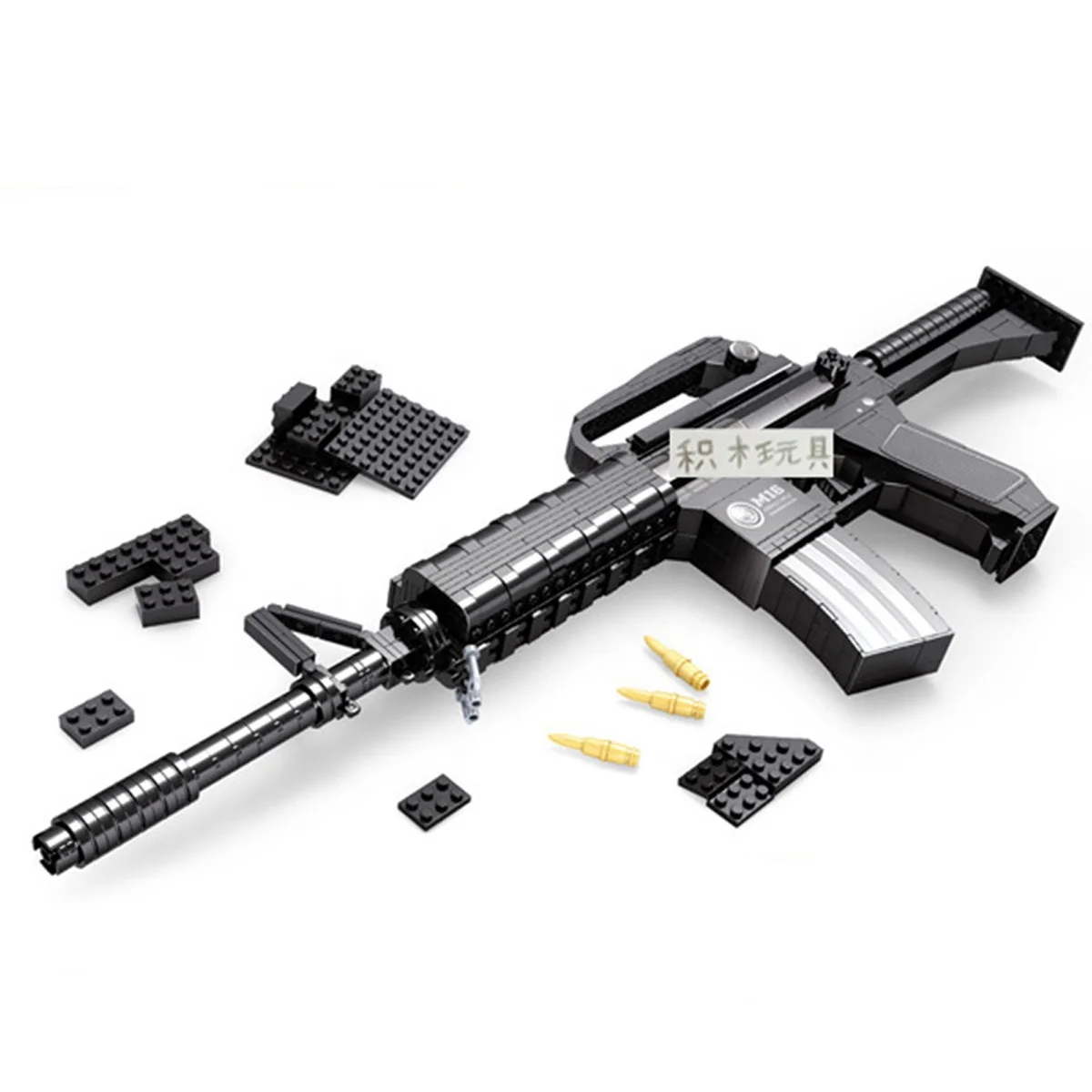 Hot Sale Rifle Gun Toys M16 M17 AK47 MP5 Military Weapon Model Building Blocks Bricks High-Techic Toy Gift