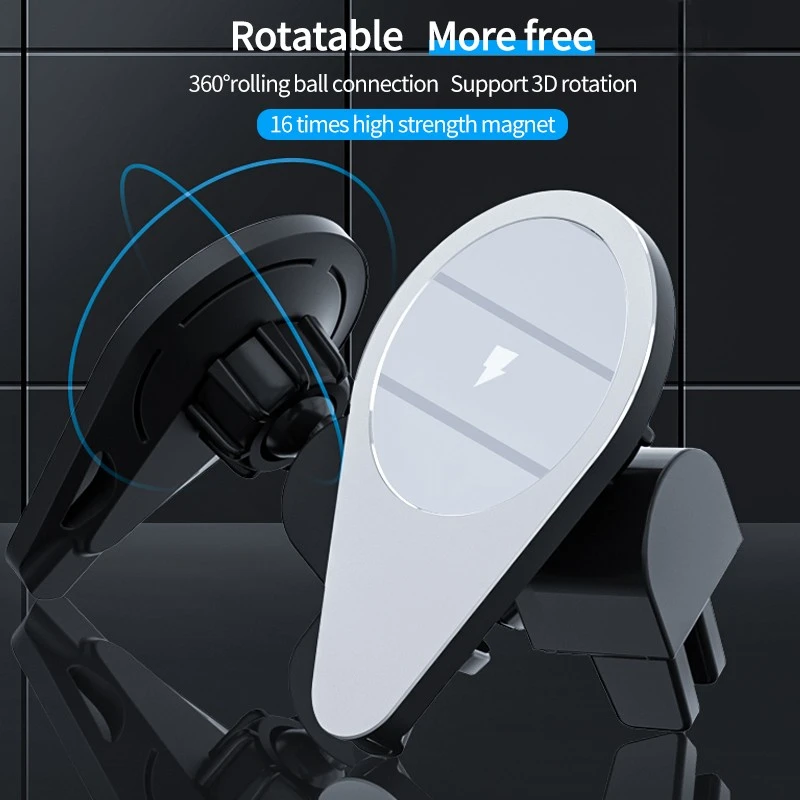 
Direct Sale Car Mount 10W Magnetic Charging Phone Holder wireless car charger for iPhone 12 pro Max Mini Dropshipper 