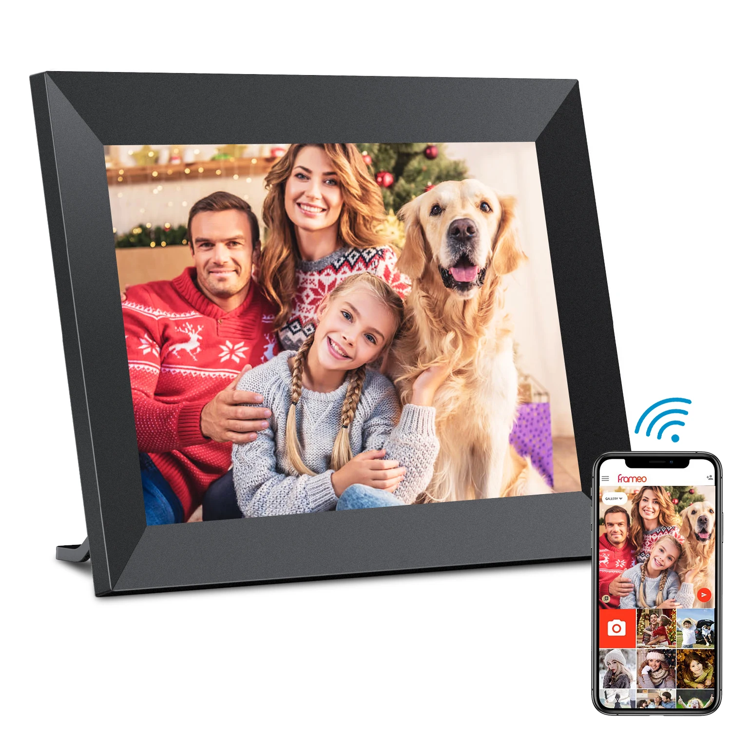 8 дюймов IPS сенсорный экран Wi-Fi цифровая фоторамка HD дисплей Авто поворот поделиться фотографиями и видео