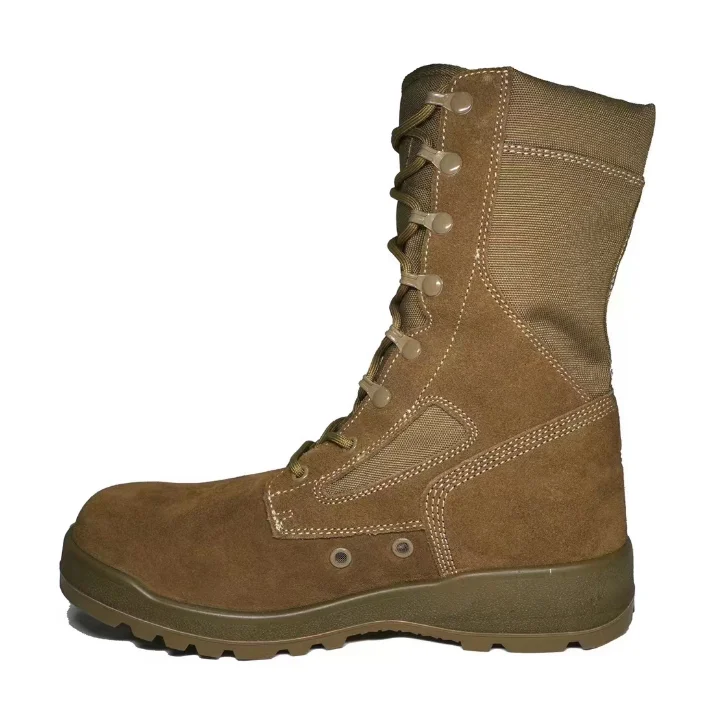 DFB1210 stock DMS  Cow leather Suede Coyote brown combat boots Tactical boots BELLEVILLE combat boots