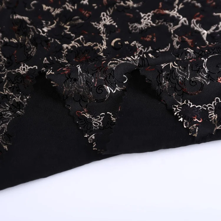 
New fashion FDY korean cotton muslin glitter fabric cut pieces 