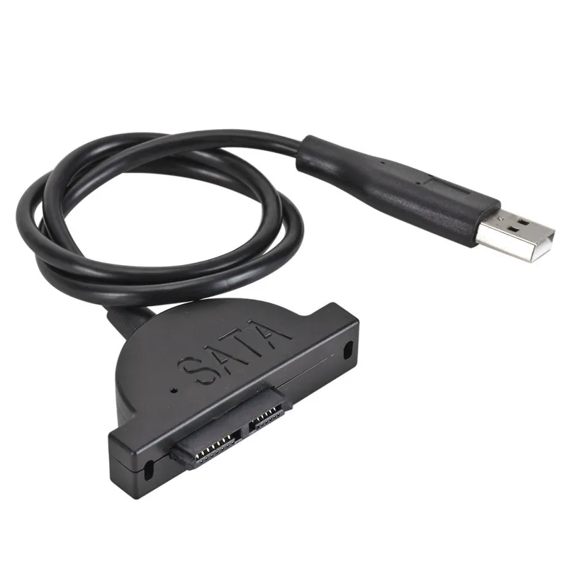 cantell SATA to USB2.0 Optical Drive Adapter Cable USB 2.0 Adapter Cable For 2.5 HDD Laptop Hard Disk Drive